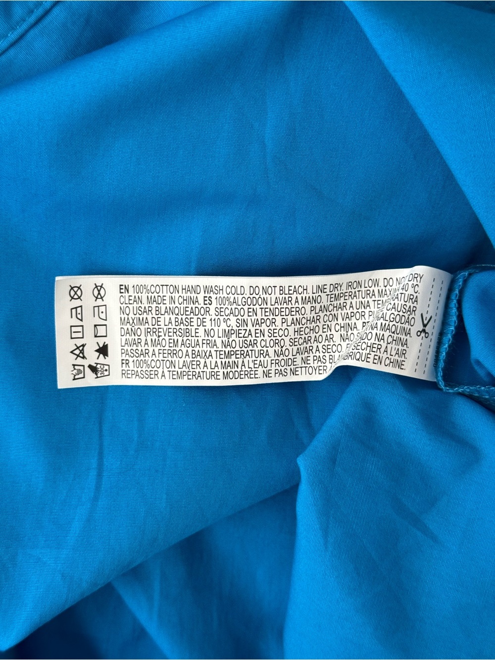 Forever 21 Bright Blue Oversized Button Down Shirt Large - Picture 5 of 8